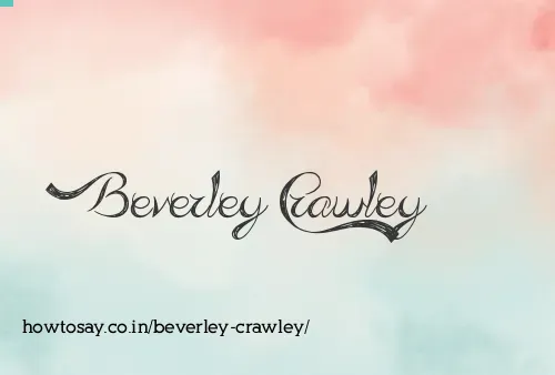 Beverley Crawley