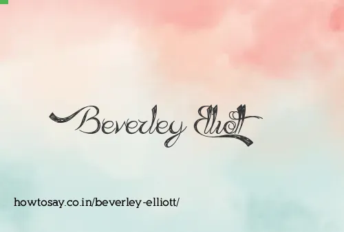Beverley Elliott