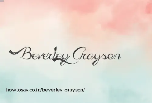 Beverley Grayson