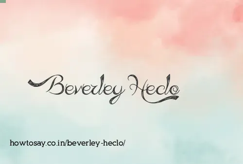 Beverley Heclo