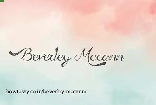 Beverley Mccann