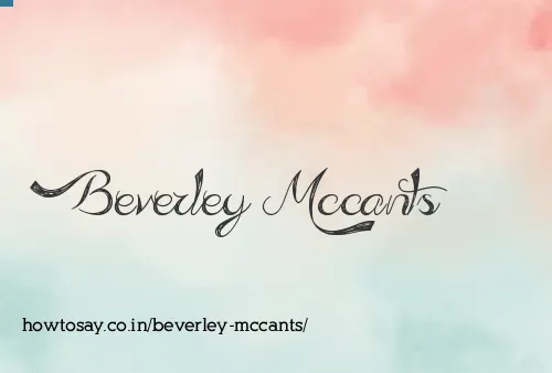 Beverley Mccants