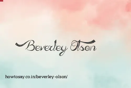 Beverley Olson