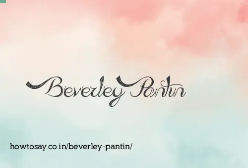 Beverley Pantin