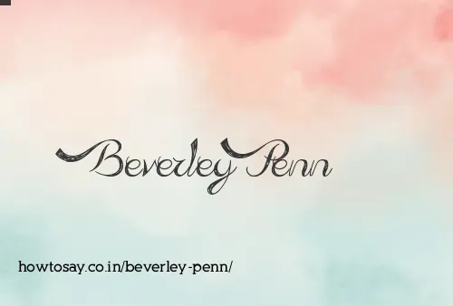 Beverley Penn