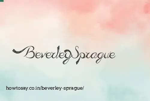 Beverley Sprague