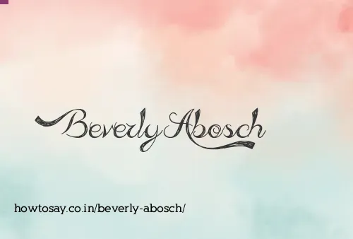 Beverly Abosch