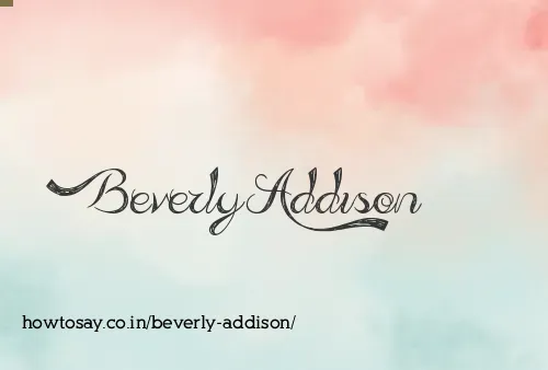 Beverly Addison