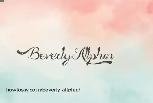 Beverly Allphin