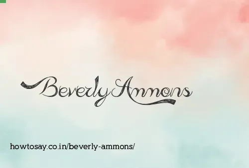 Beverly Ammons