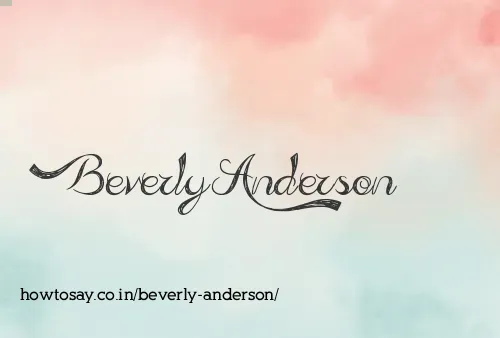 Beverly Anderson