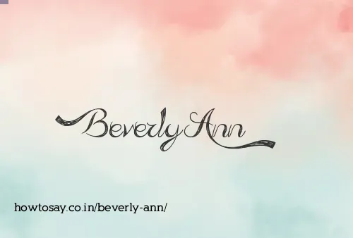 Beverly Ann