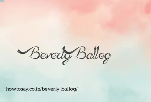 Beverly Ballog