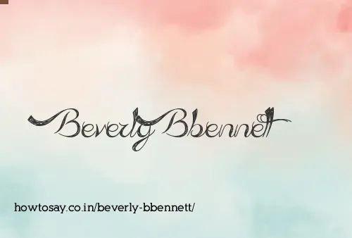 Beverly Bbennett