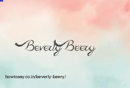 Beverly Beery