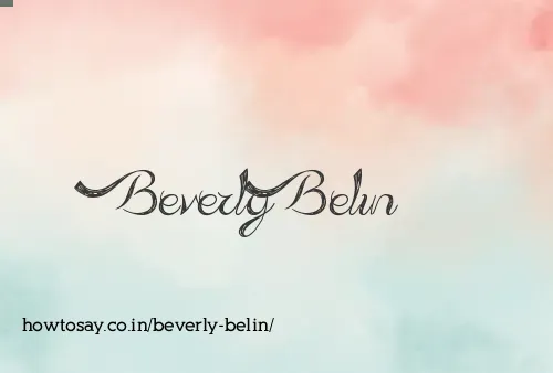Beverly Belin