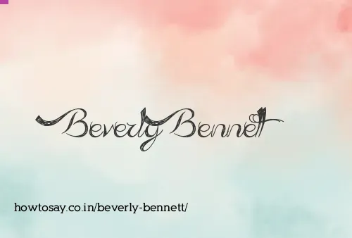 Beverly Bennett