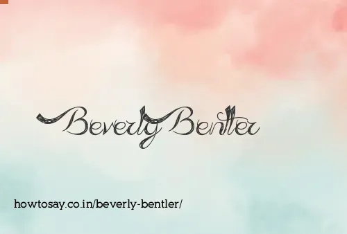 Beverly Bentler
