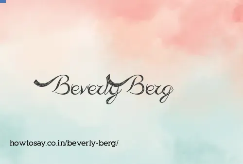 Beverly Berg