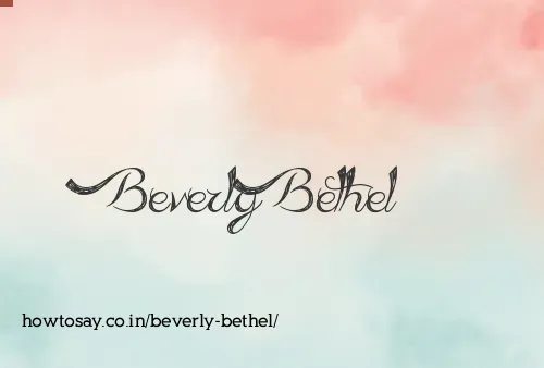Beverly Bethel
