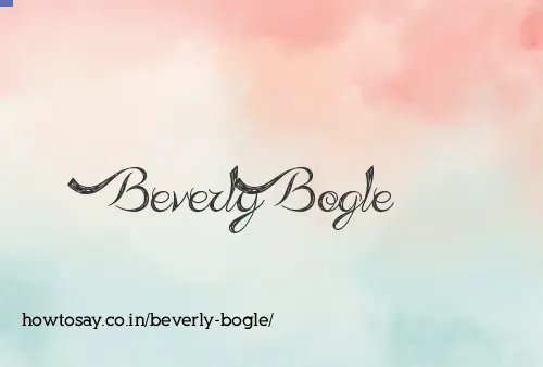 Beverly Bogle