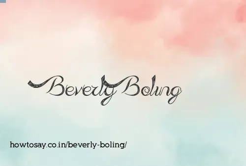 Beverly Boling