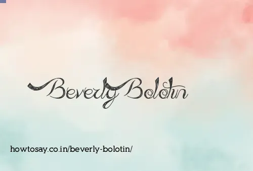 Beverly Bolotin