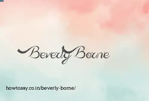 Beverly Borne