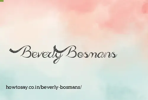 Beverly Bosmans