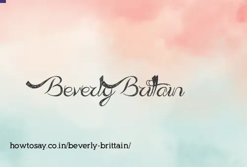 Beverly Brittain