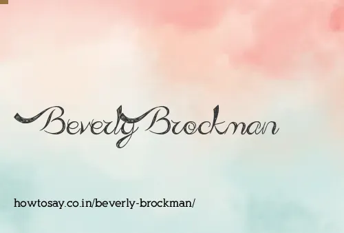 Beverly Brockman