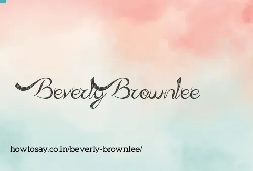 Beverly Brownlee