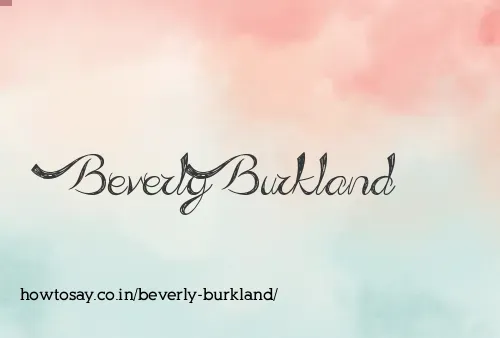 Beverly Burkland