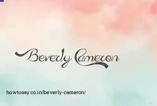 Beverly Cameron