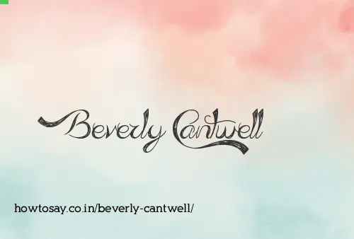 Beverly Cantwell
