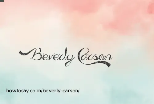 Beverly Carson