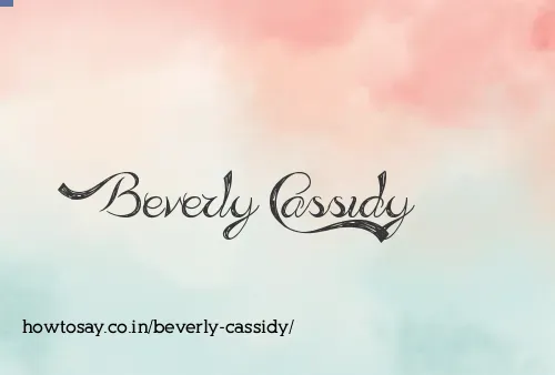 Beverly Cassidy
