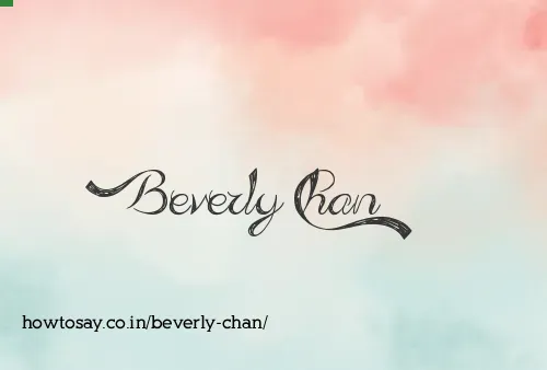 Beverly Chan