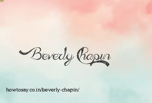 Beverly Chapin