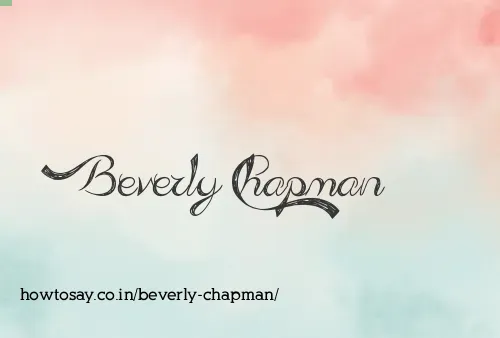 Beverly Chapman