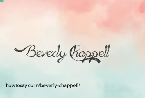 Beverly Chappell