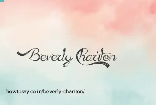 Beverly Chariton