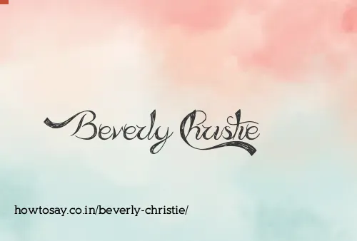 Beverly Christie