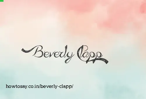 Beverly Clapp