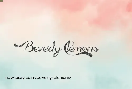 Beverly Clemons