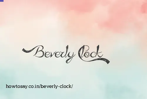 Beverly Clock