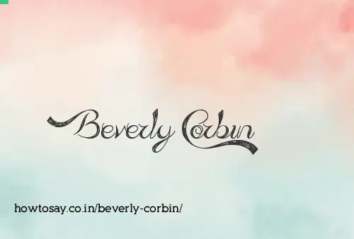 Beverly Corbin