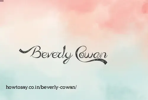 Beverly Cowan