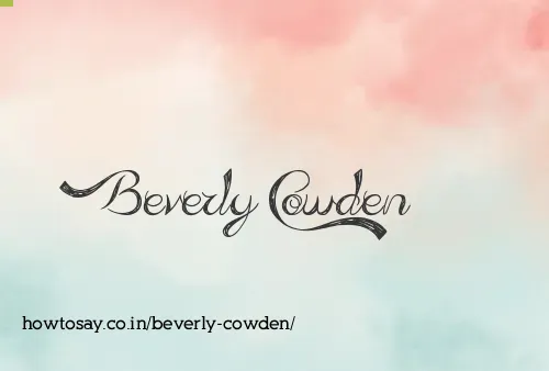 Beverly Cowden