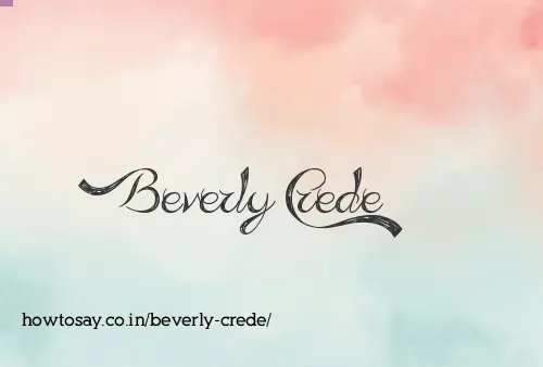 Beverly Crede